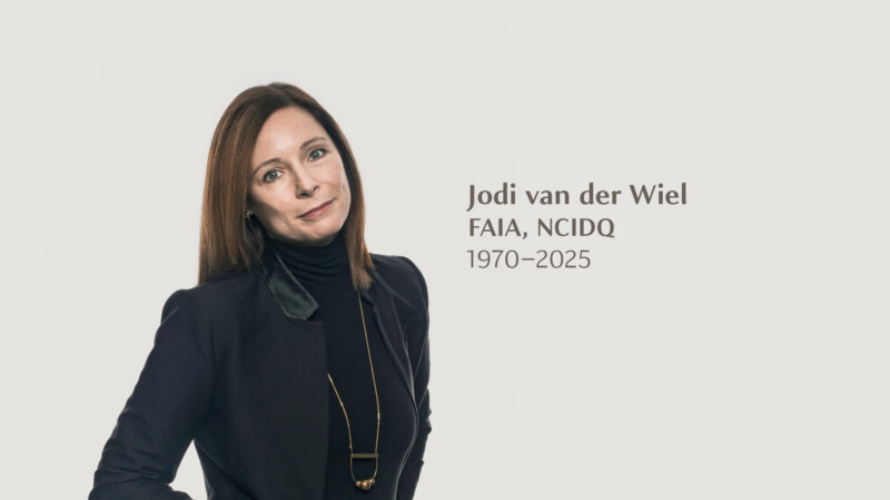 In Memory: Jodi van der Wiel, FAIA, NCIDQ image